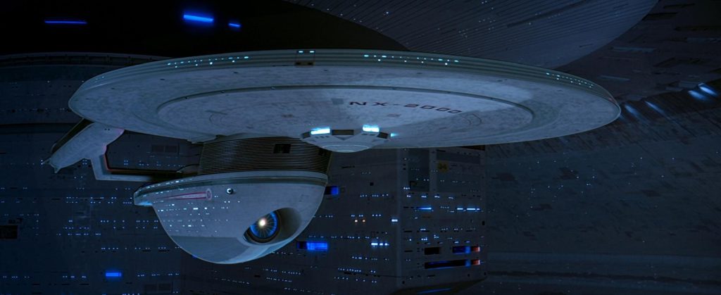 The U.S.S. Excelsior in Star Trek III: The Search for Spock.