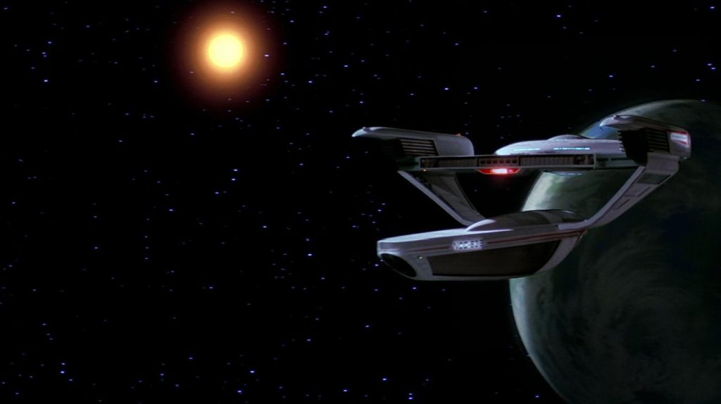 The U.S.S. Grissom in Star Trek III: The Search for Spock.